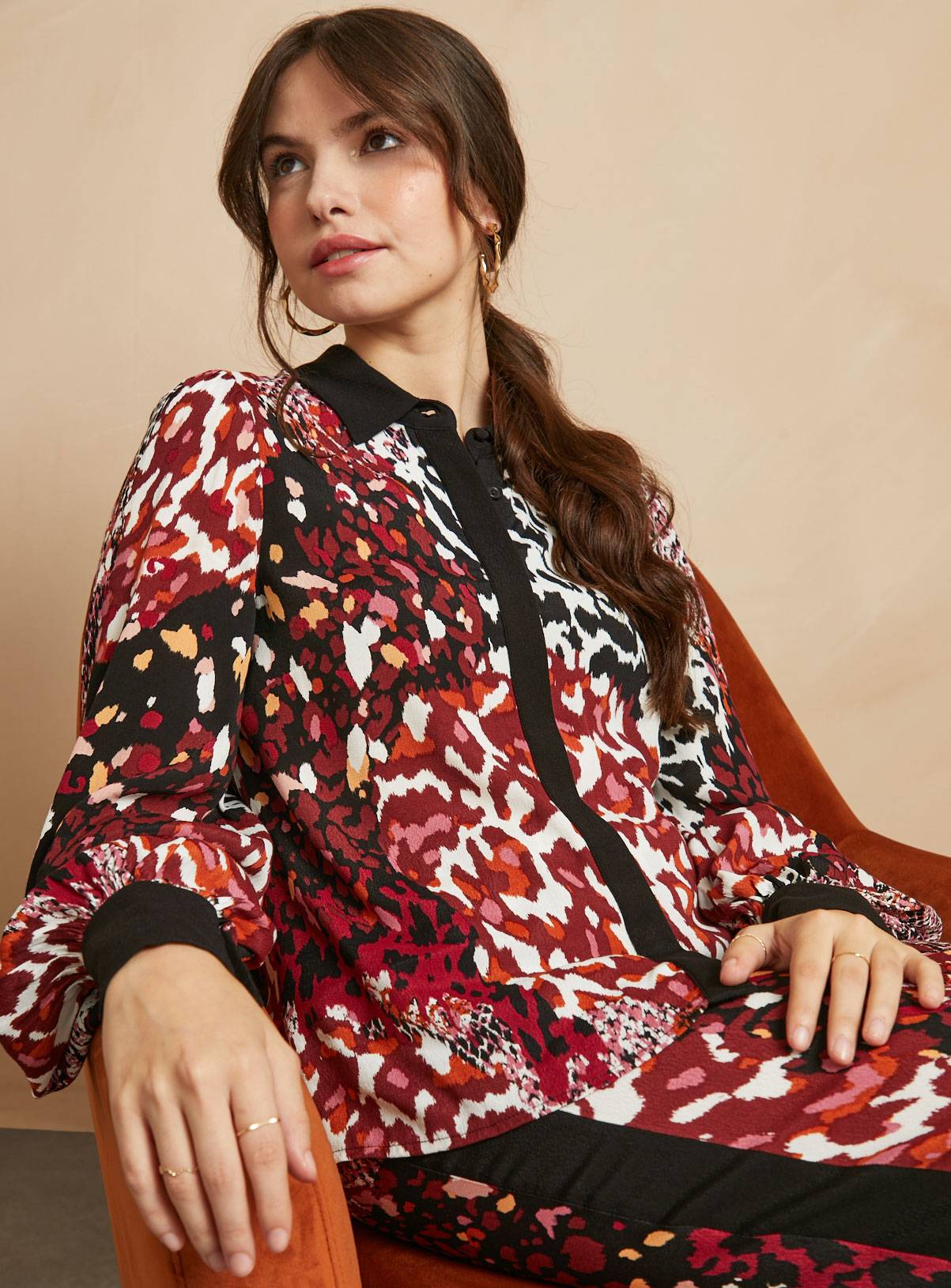EVERBELLE Animal Print Relaxed Shirt 16 - Image 2